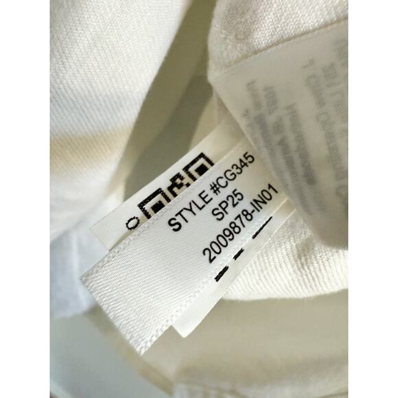 J.Crew | NWT Men's Linen-cotton blend twill workshirt in White | Sz M - Picture 9 of 11
